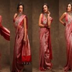 Saree Style: Seerat Kapoor Shows Off Her Blingtastic Glam In Pure Banarasi Silk Saree And Sultry Blouse