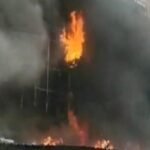 A massive fire broke out at Delhi PG Hostel, all the girls have been evacuated. 12 fire tenders rushed to the spot.