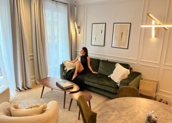 Mouni at her Airbnb in Paris