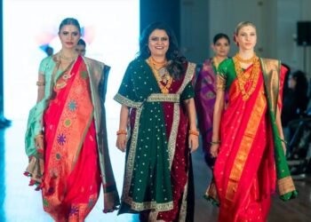Meenal Thipse presented the collection "Anjor" at Vivz World Fashion Week London
