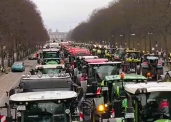 Roads and highway slip roads were blocked at multiple locations nationwide, including several border crossings with France, causing traffic jams during the morning rush hour