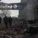 Rescue workers in Kharkiv -- Ukraine's second city that is near Russia's border -- hauled survivors from smouldering piles of rubble, AFP journalists reported.