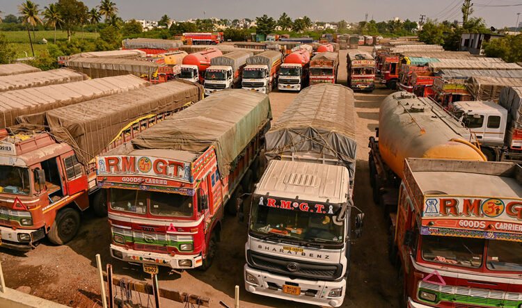 All heavy vehicles will go off-road from January 17 as truck drivers protest against the new hit-and-run law.
