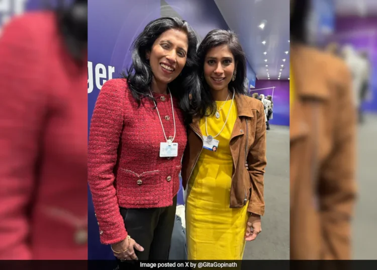 IMF Deputy Managing Director Gita Gopinath and Chanel CEO Leena Nair met at the World Economic Forum in Davos.