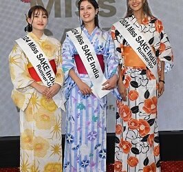 L to R: Runner up - Sosowon Khamrang, Winner - Kajal Chauhan and Runner up - Menakaa Rai