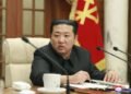 North Korean leader Kim Jong Un emphasizes readiness to use full military strength against adversaries resorting to force.