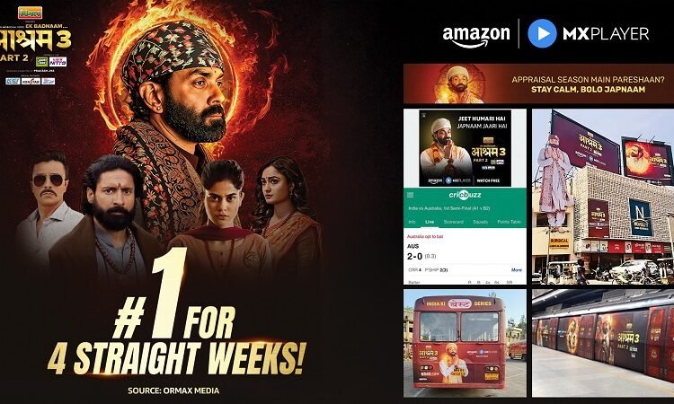 Amazon MX Players Aashram S3 Part 2 Starring Bobby Deol, Continues to Shatter Records as Indias Most-watch Series
